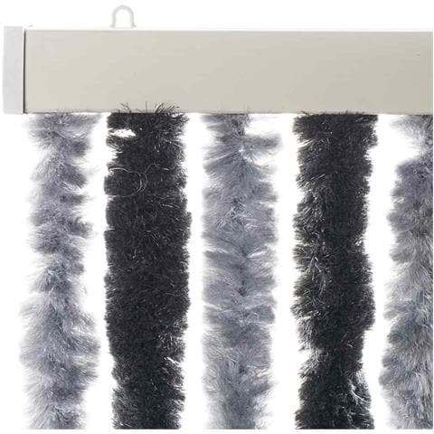 Tenda Antimosche Grigia E Nera 56x200 Cm In Ciniglia - Foto 2