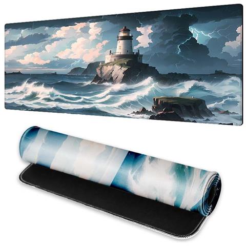 Tappetino Per Mouse, Tappetino Per Tastiera - Tappetino Da Scrivania Spesso Per Ufficio  L Modello 2 - Foto 2