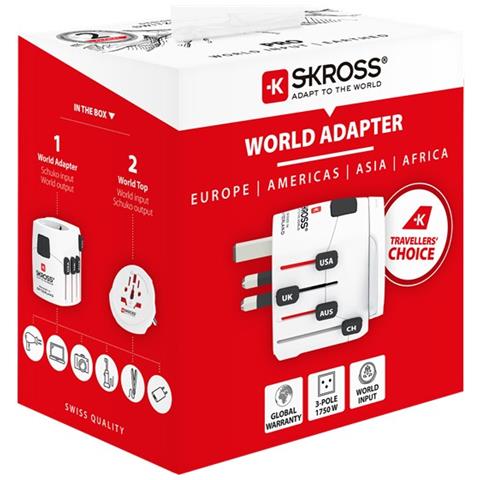 Skross 61260 adattatore per presa di corrente Universale Bianco - Foto 5