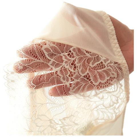 Slip Di Pizzo - 100% Seta Di Gelso Pink Xl - Foto 3