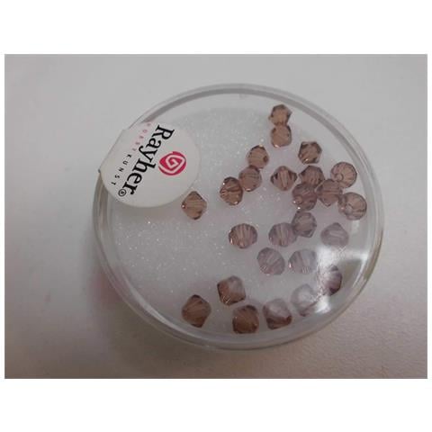 25 Pezzi - Perle Di Cristallo ""swarovski"" Forma Rombo Ø4mm - Colore Caramello - Foto 1