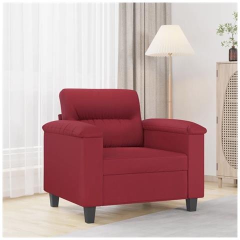 Poltrona Rosso Vino 60 Cm In Similpelle - Foto 1