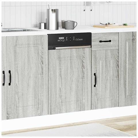 Pannello Lavastoviglie Kalmar Grigio Sonoma 45x1,5x67 Cm - Foto 3