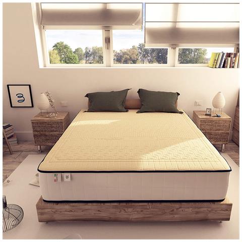 Materasso Memory e Lattice Memory Cotton Alto 18 cm Singolo con Rivestimento in Cotone, misura 85x200 cm - Foto 2