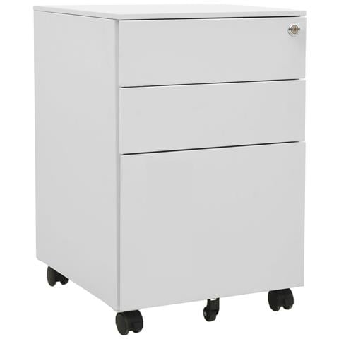 Lusso Casadino -  Schedario Mobile Grigio Chiaro 39x45x60 Cm In Acciaio - Foto 2