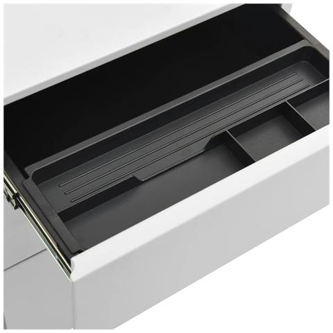 Lusso Casadino -  Schedario Mobile Grigio Chiaro 39x45x60 Cm In Acciaio - Foto 8