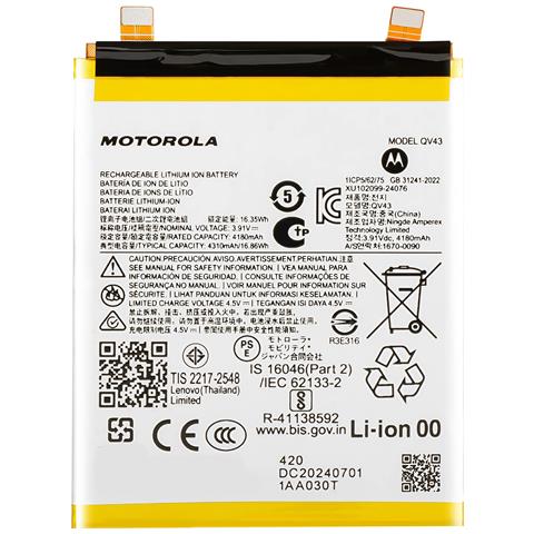 Batteria Interna Edge 50 Neo 4310mah Qv43 Originale, Bianco - Foto 1