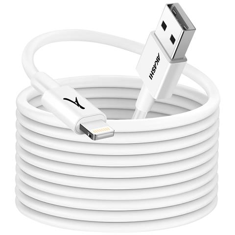 Cavo Usb A Iphone Lightning Ricarica E Sincronizzazione 3m, Bianco - Foto 1
