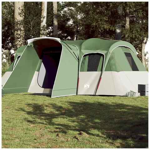 Tenda Familiare a Tunnel per 16 Persone Verde Impermeabile - Foto 1