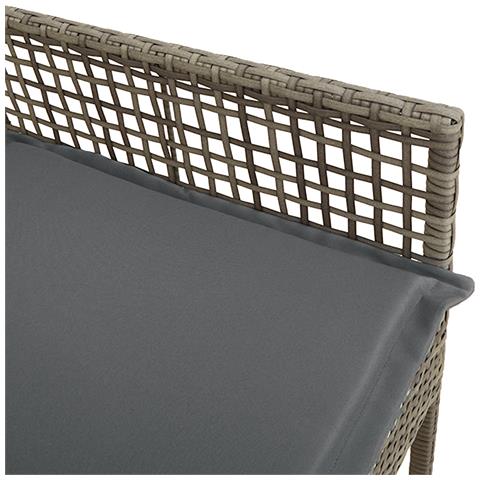 Sedie da giardino  2 pezzi con cuscini Grigio Rattan - Foto 9