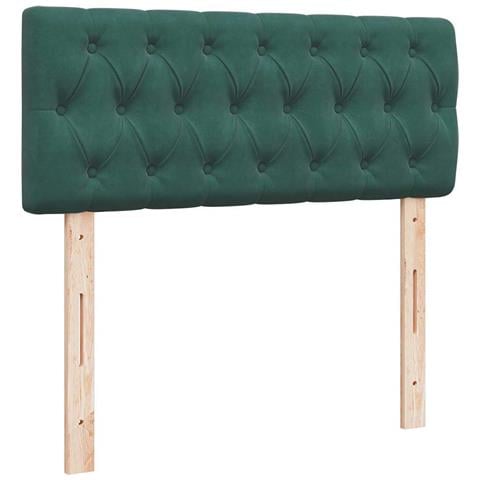 Struttura Letto Pouf con Materasso 120x200 cm Velluto - Foto 9