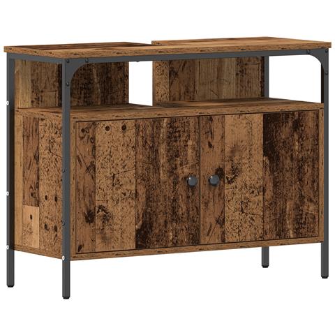Mobile da Bagno in Legno Vecchio 80x30x60 cm in Legno Ingegnerizzato - Foto 1