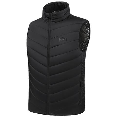 Gilet Riscaldato Usb Nero - 3 Livelli Di Temperatura, Riscaldamento Rapido, Autonomia 10 Ore  5xl - Foto 1