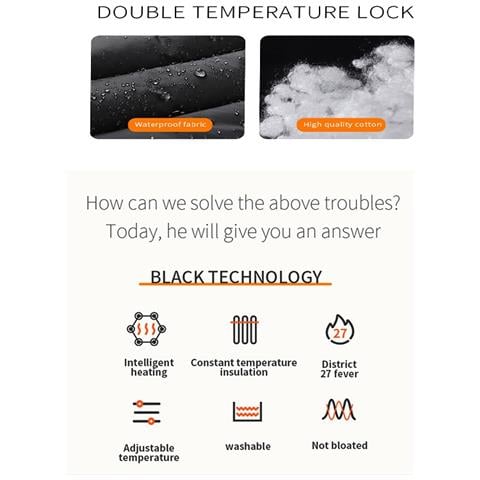 Gilet Riscaldato Usb Nero - 3 Livelli Di Temperatura, Riscaldamento Rapido, Autonomia 10 Ore  5xl - Foto 2