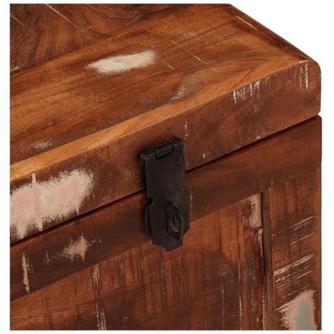 Scatola di Stoccaggio Multicolore legno massello di riciclo - Foto 9