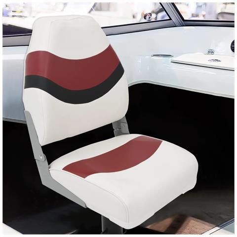 Set Sedile da Barca Pieghevole 4 pz con Schienale Alto - Foto 2
