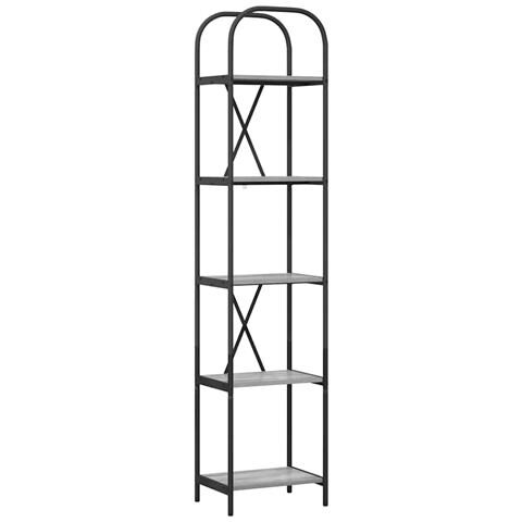 Libreria Grigio sonoma 40 x 30 x 183 cm Legno multistrato - Foto 1