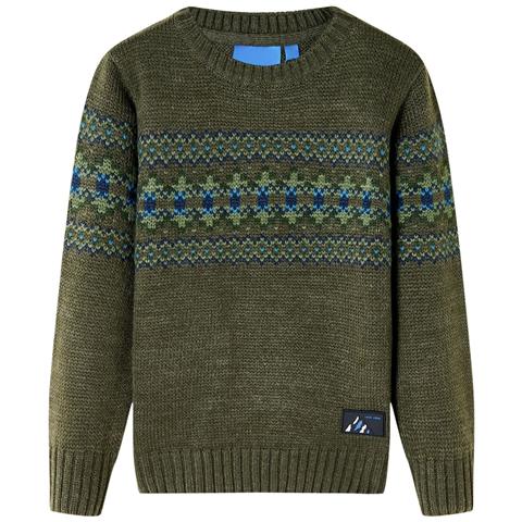 Maglione per Bambini Lavorato a Maglia Cachi 92 - Foto 1