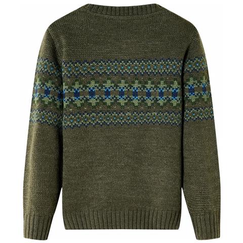 Maglione per Bambini Lavorato a Maglia Cachi 92 - Foto 2