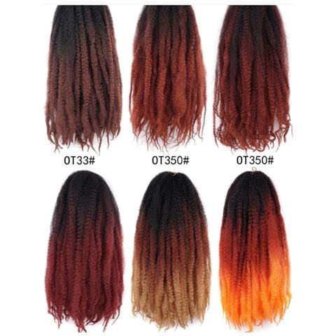 Parrucca Ombre Caterpillar Dreadlock - Extension Capelli Afro Ricci Crochet - Foto 4