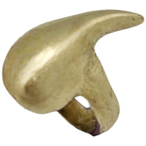 Anello A Goccia Placcato Oro - Foto 1