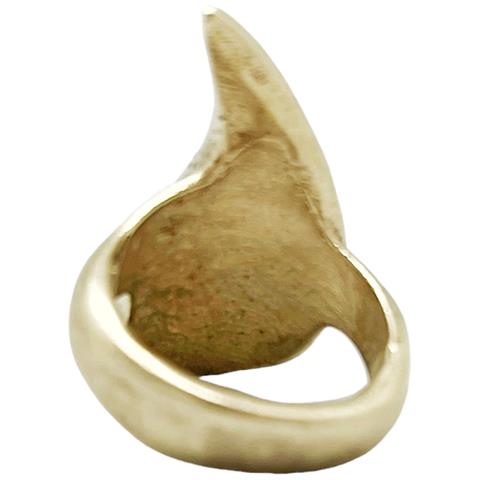 Anello A Goccia Placcato Oro - Foto 4