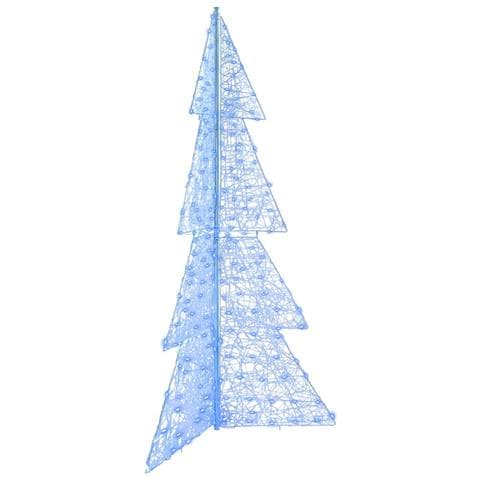 Albero di Natale con 240 LED Blu 180 cm Acrilico - Foto 1