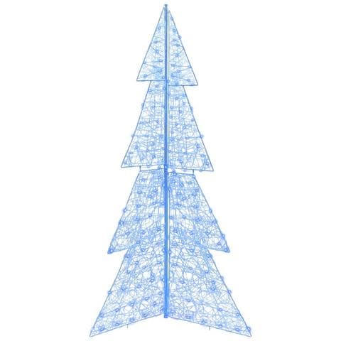 Albero di Natale con 240 LED Blu 180 cm Acrilico - Foto 2