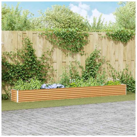 Letto rialzato da giardino 390 x 50 x 36 cm Acciaio zincato - Foto 2
