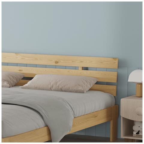 Letto In Legno Con Testiera 160x200cm Finn - Foto 5