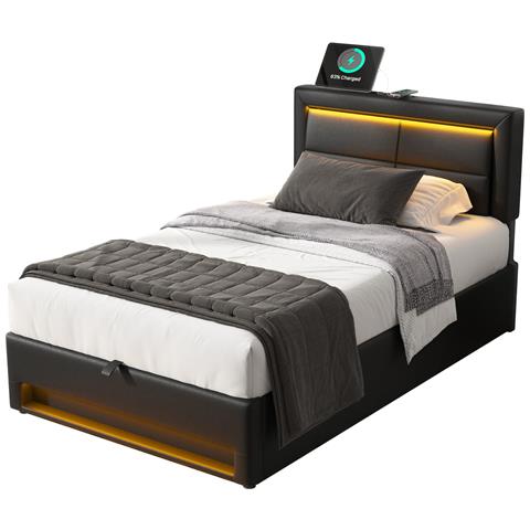 Letto Con Usb, Led Regolabile E Design Moderno - Foto 1