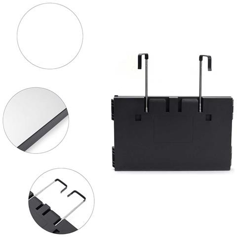 Specchio Cosmetico Ingranditore A Tre Ante Con Gancio Estensibile Per Il Trucco Black - Foto 2
