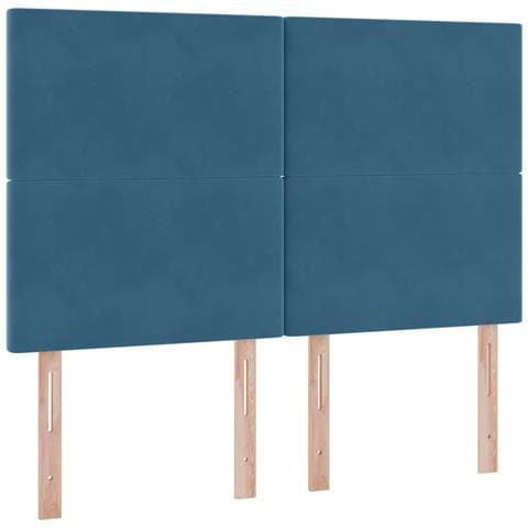 Letto con contenitore e materasso Blu Scuro 140 x 190 cm - Foto 9