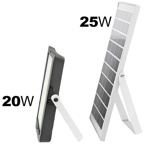 Proiettore Solare Led 20w Batteria 25000mah Per Illuminazione Esterna - Foto 5