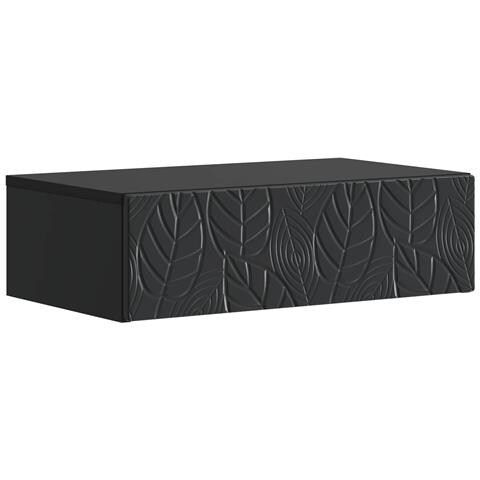 Tavolino da Parete Laterale Nero 87,5 x 34,5 x 17 cm - Foto 1