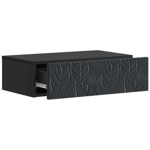 Tavolino da Parete Laterale Nero 87,5 x 34,5 x 17 cm - Foto 2