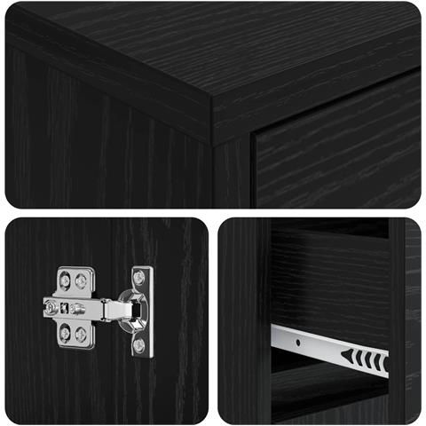 Mobile da Bagno Rovere Nero 35 x 36,5 x 85 cm - Foto 8