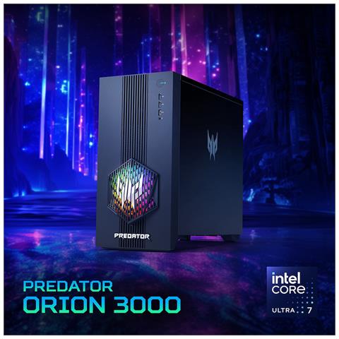 Predator PO3-665 H810 Intel Core Ultra 7 265F 32 GB DDR4-SDRAM 1 TB SSD NVIDIA GeForce RTX 5060 Windows 11 Home Desktop PC Nero - Foto 2