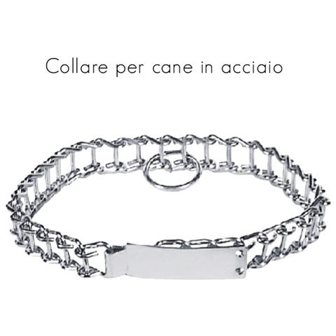 Collare per cane in acciaio lunghezza 35 cm - Foto 2