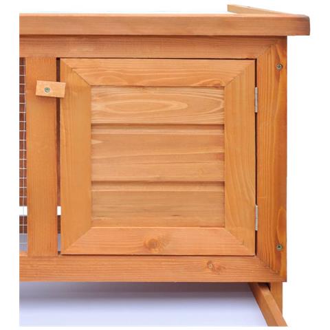 Gabbia Coniglio All'aperto Piccoli Animali Domestici 1 Livello Legno - Foto 5