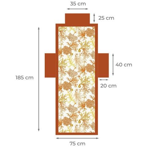 Telo Mare In Microfibra Da Lettino Con Cuscino Modello Comodo Coralli Telo Mare Corallo - Foto 10