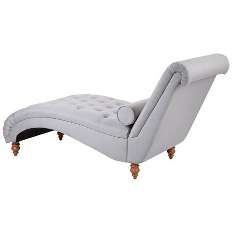 Chaise Longue In Tessuto Grigio Muret - Foto 14