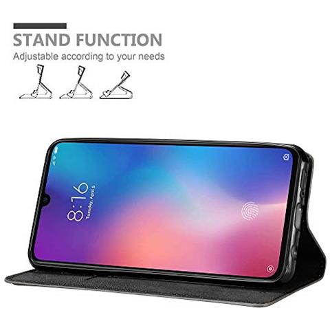 Cadorabo Custodia Compatibile Con Xiaomi Mi 9 In Bruno Caffè - Coperchio Protettiva Con Chiusura Magnetica, Funzione Stand E Tasca Per Le Carte - Foto 2