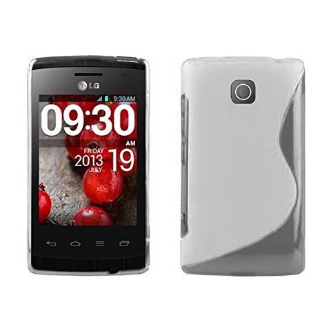 Custodia Compatibile Con Lg Optimus L1 Ii (2. Gen.) In Magnesio Bianco - Coperchio Protettivo In Silicone Tpu Flessibile - Foto 1