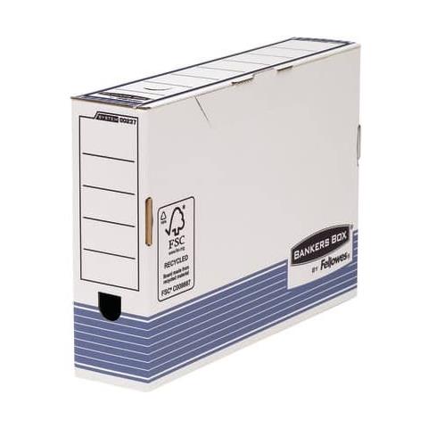 Scatole Archivio Bankers Box® System 8,5x36,6x25,8 Cm Blu / bianco Legal 0023701 (conf. 10) - Foto 1