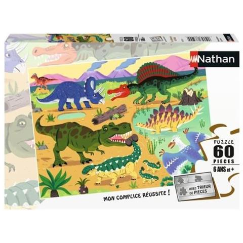 Puzzle Da 60 Pezzi - Dinosauri Del Cretaceo - Foto 1