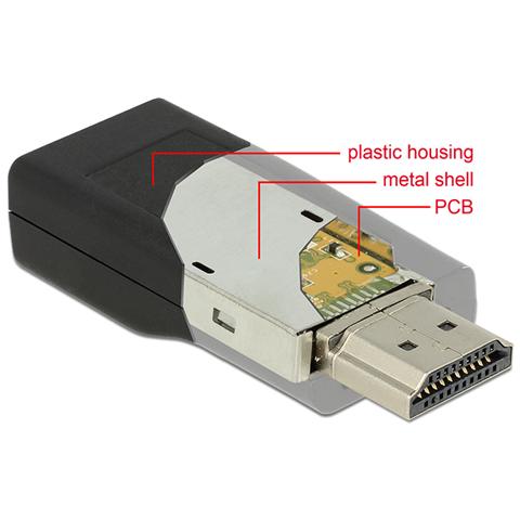 HDMI / VGA HDMI VGA Nero cavo di interfaccia e adattatore - Foto 1