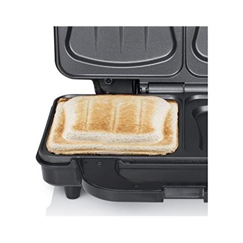 Tostiera Elettrica SA-3060 Potenza 900 Watt Colore Nero / Inox - Foto 2