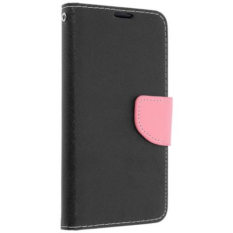 Maxy Custodia Book Orizzontale Silicone Case Per Xiaomi Redmi Note 9 5g Black-pink - Foto 1