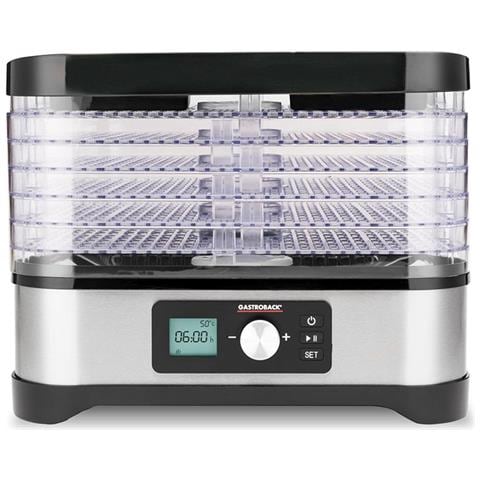 Design Natural Plus Nero, Acciaio inox, Trasparente 250 W - Foto 1